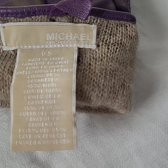 Lthr Gloves - cashmere/wool lining - Picture 8 of 9